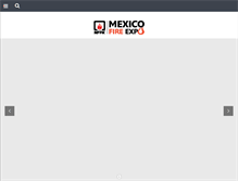 Tablet Screenshot of mexicofireexpo.com